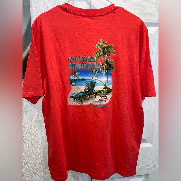 Tommy Bahama International Grounding Shirt Size Large Pink - Picture 4 of 5